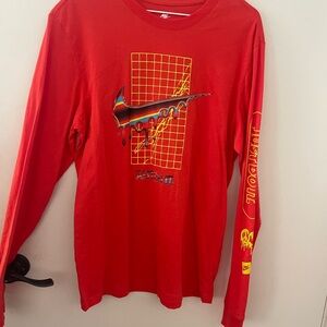 Nike Red Tee with Logo
